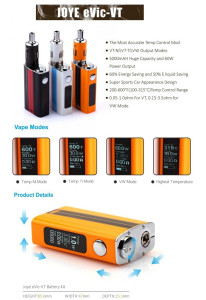 Joytech eVic VT box mod kit with temperature control
