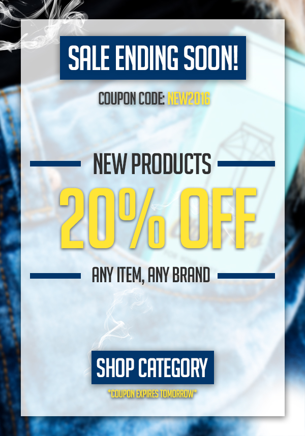 Save 20% Off All New #Vape Products